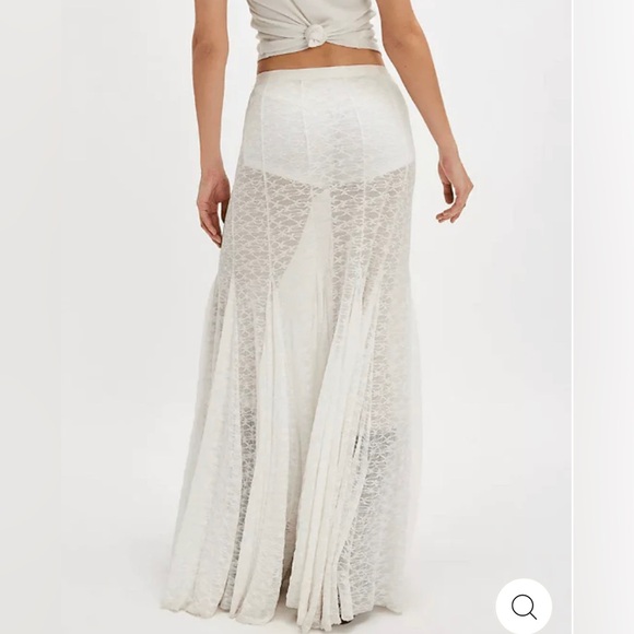 Free People Dresses & Skirts - NWT Free People Intimately|KISS KISS HALF SLIP Maxi skirt Shear lace XL Festival